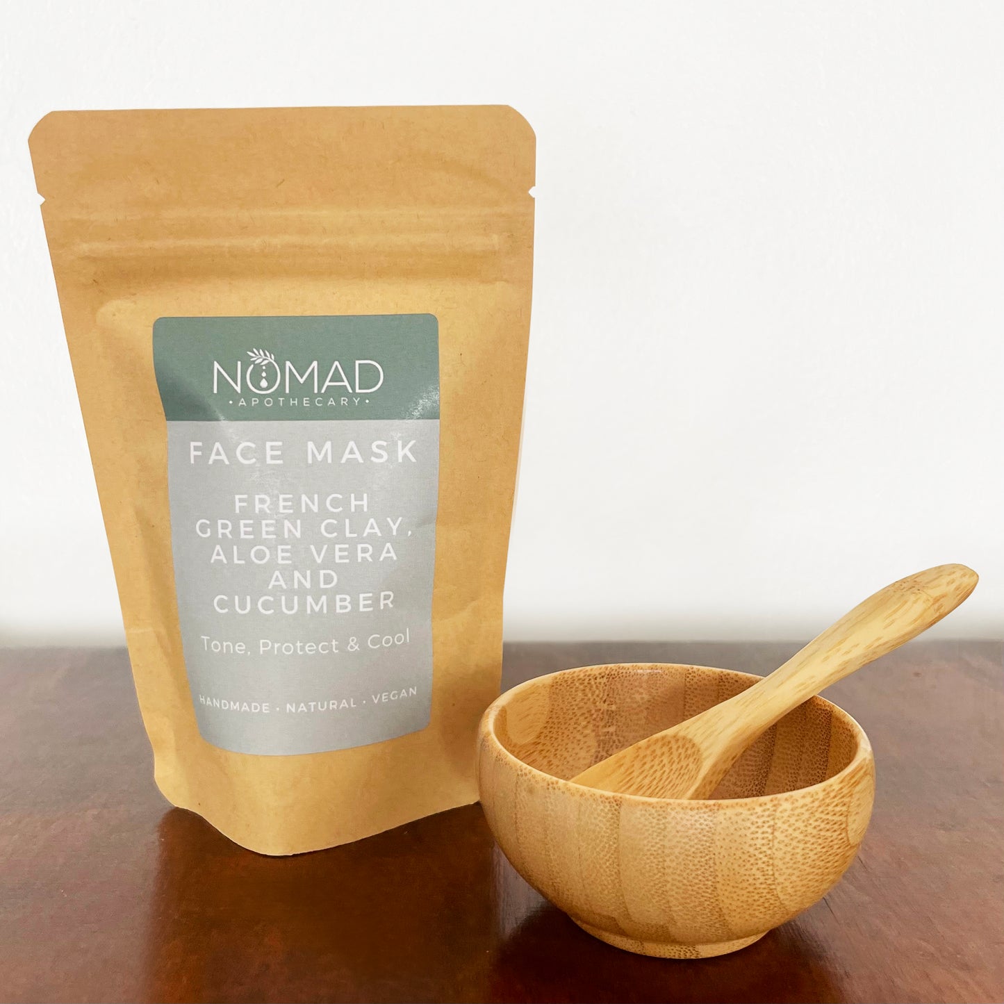 French Green Clay, Aloe Vera and Cucumber Face Mask (Mask Only)