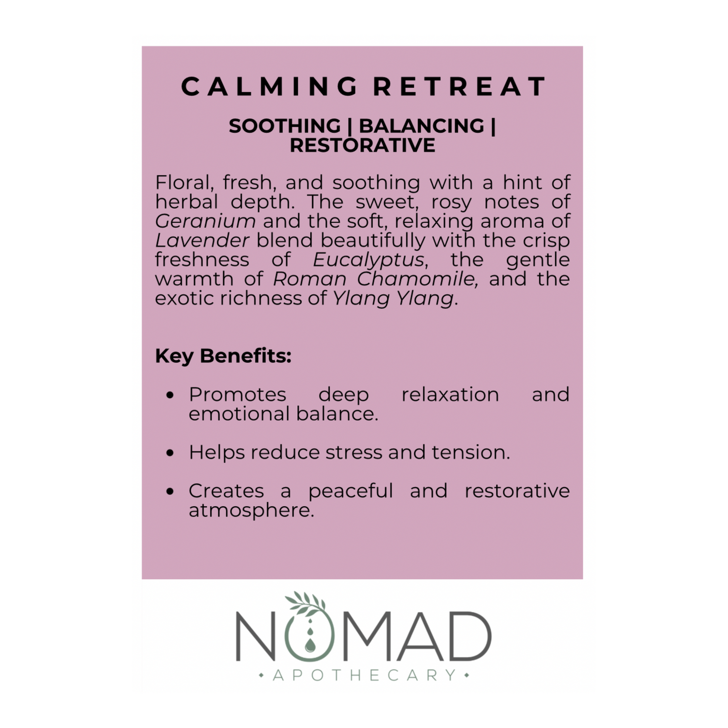 Calming Retreat Essential Oil Blend