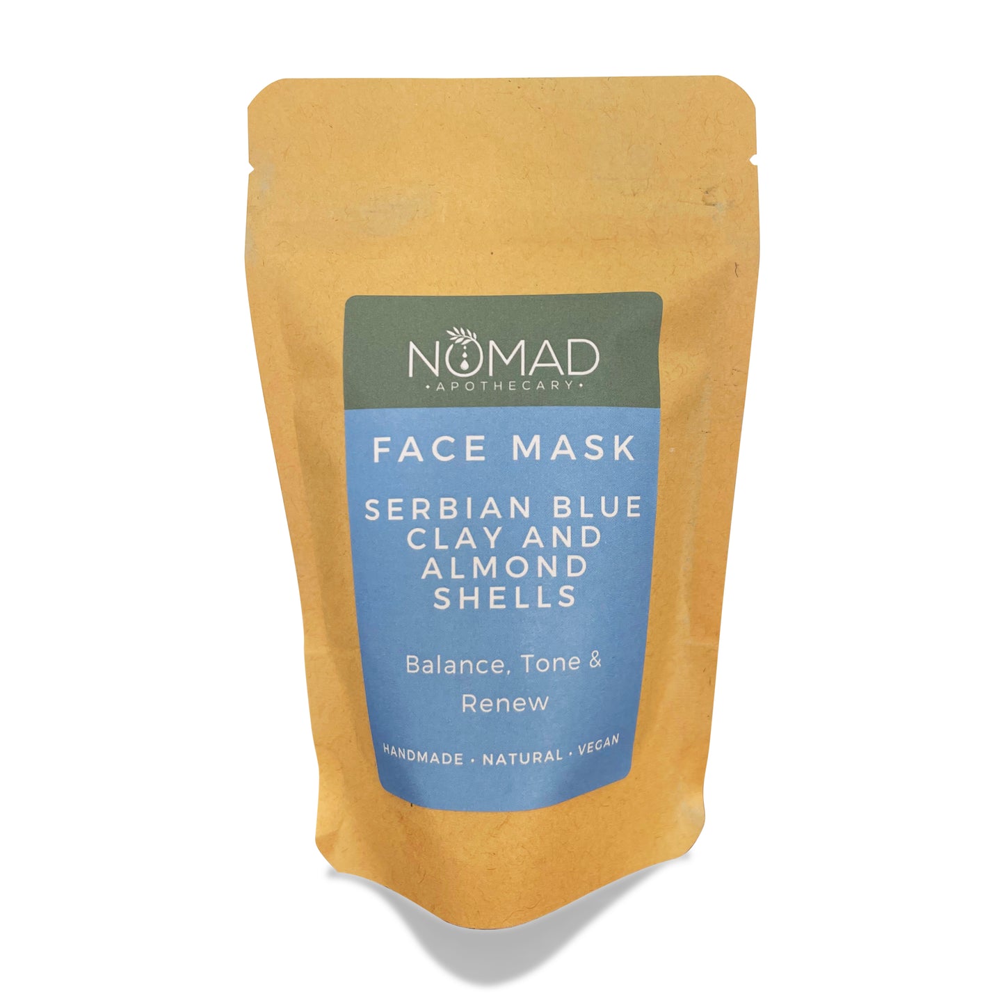 Serbian Blue Clay and Almond Shells Face Mask (Mask Only)