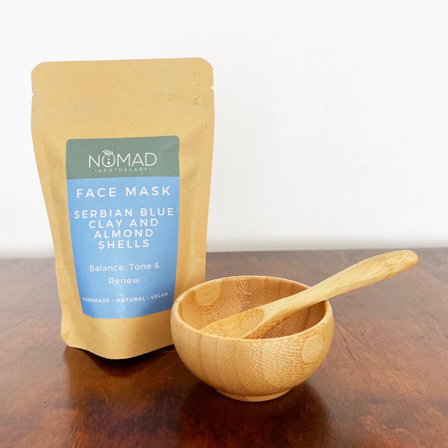 Serbian Blue Clay and Almond Shells Face Mask (Mask Only)