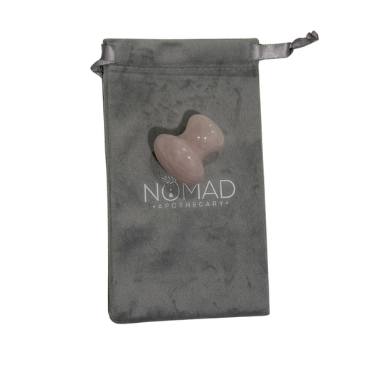 Jade Gua Sha (Mushroom Shaped) (Pink or White)