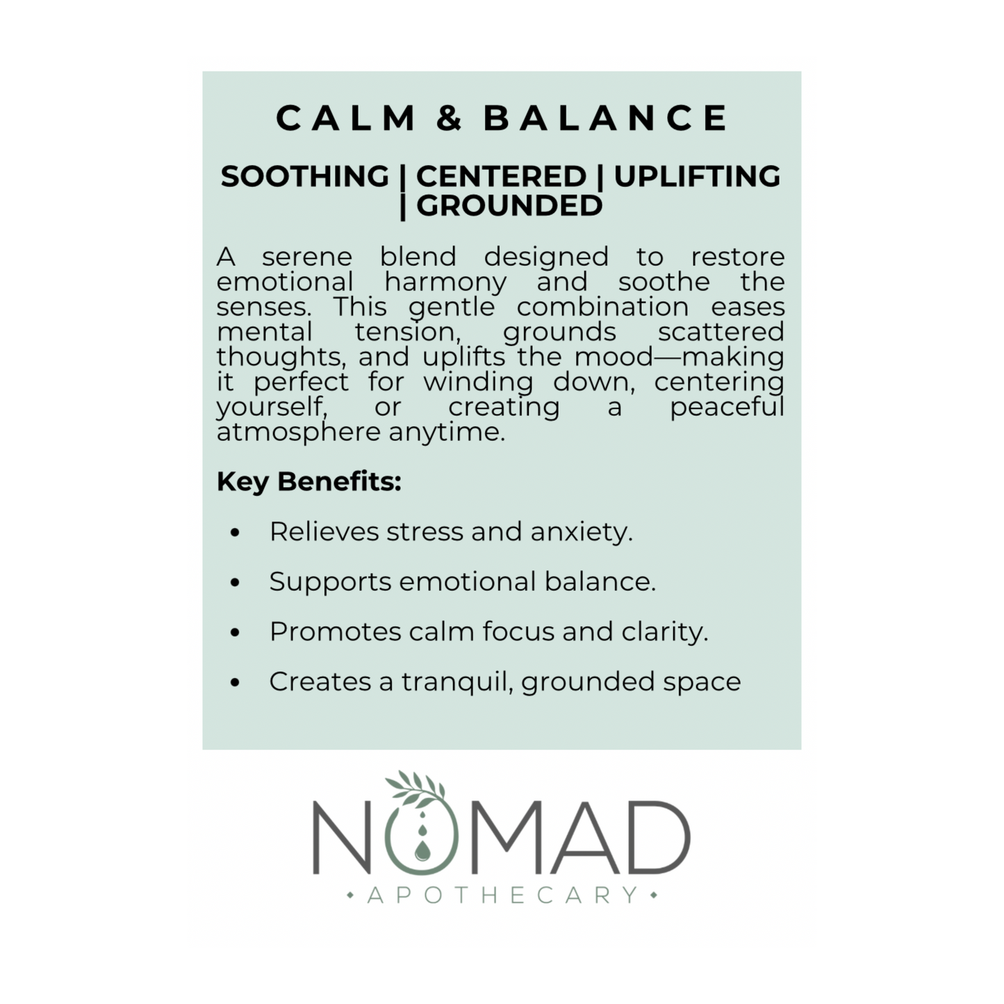 Calm & Balance Essential Oil Blend